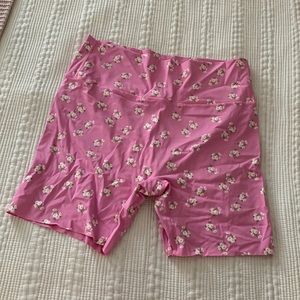 Aerie OFFLINE floral bike shorts
